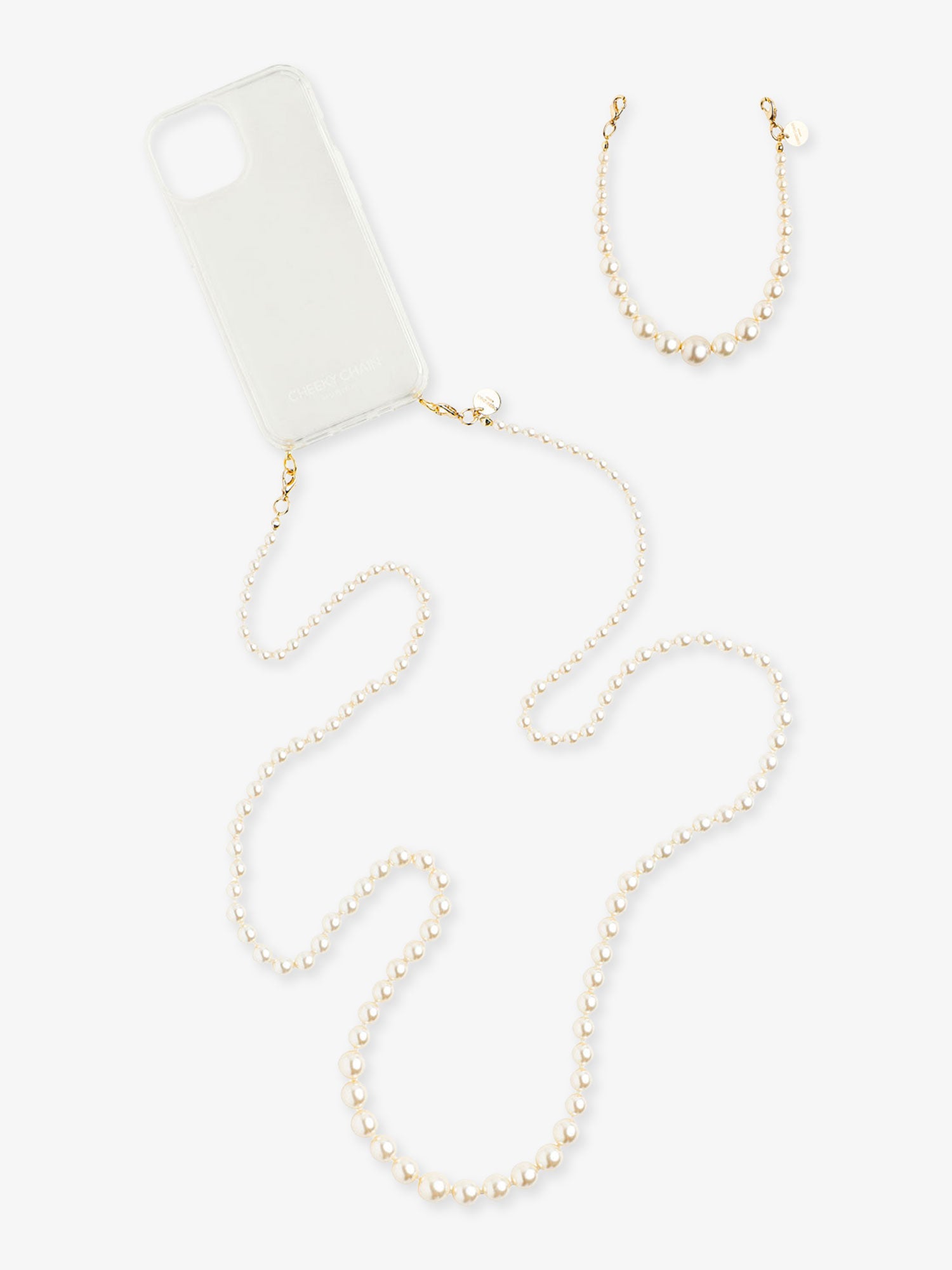 cheeky-chain-munich-set-audrey-handyketten-set-mit-crystal-clear-case image 1
