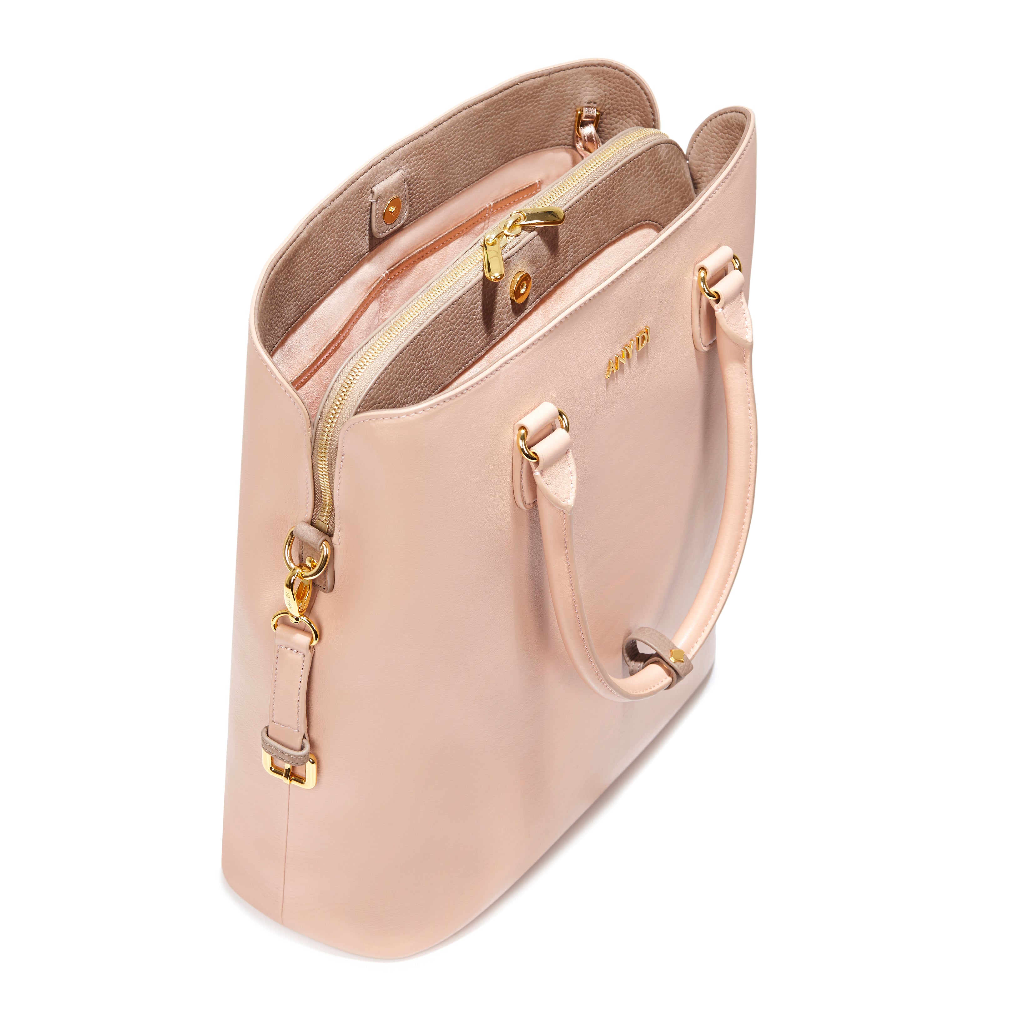 any-di-bag-l-handtasche-apricot-leder-a4-laptop image 5