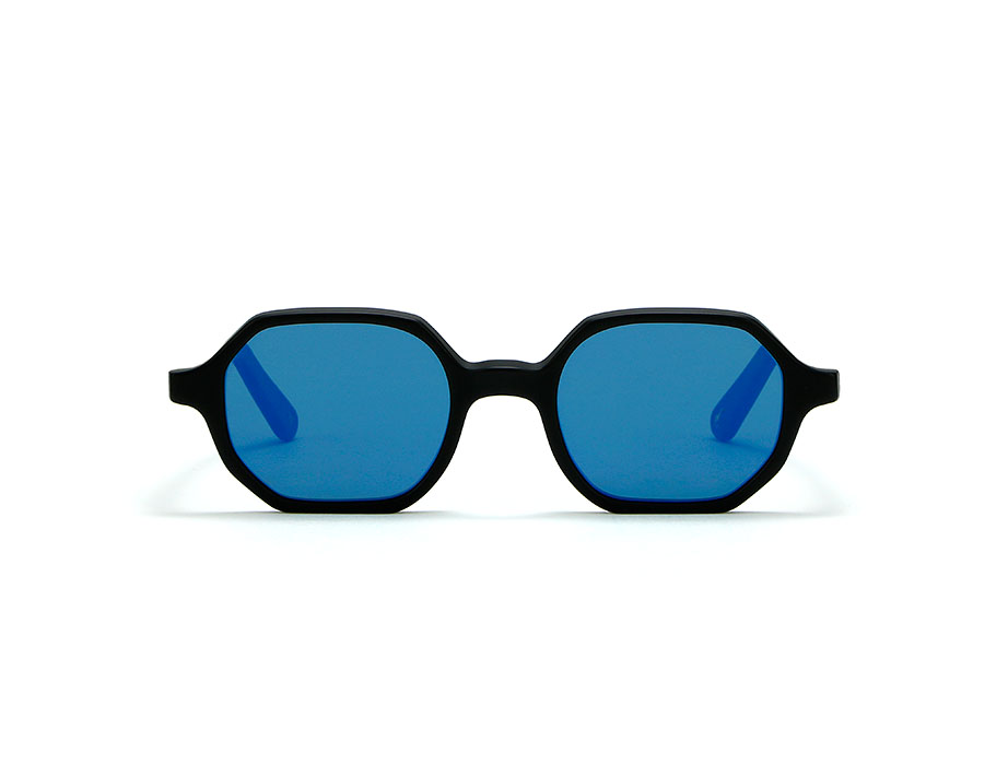 l-g-r-zanzibar-sonnenbrille-black-matt-flat-blue-mirror image 1