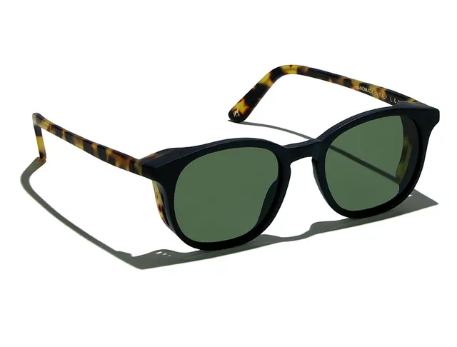 l-g-r-fez-explorer-black-matt-havana-tartarugato-sonnenbrille-green-g15 image 1