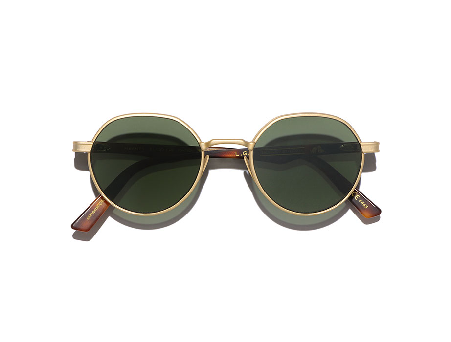 l-g-r-meknes-sonnenbrille-gold-matt-havana-maculato-39-flat-green-g15 image 3