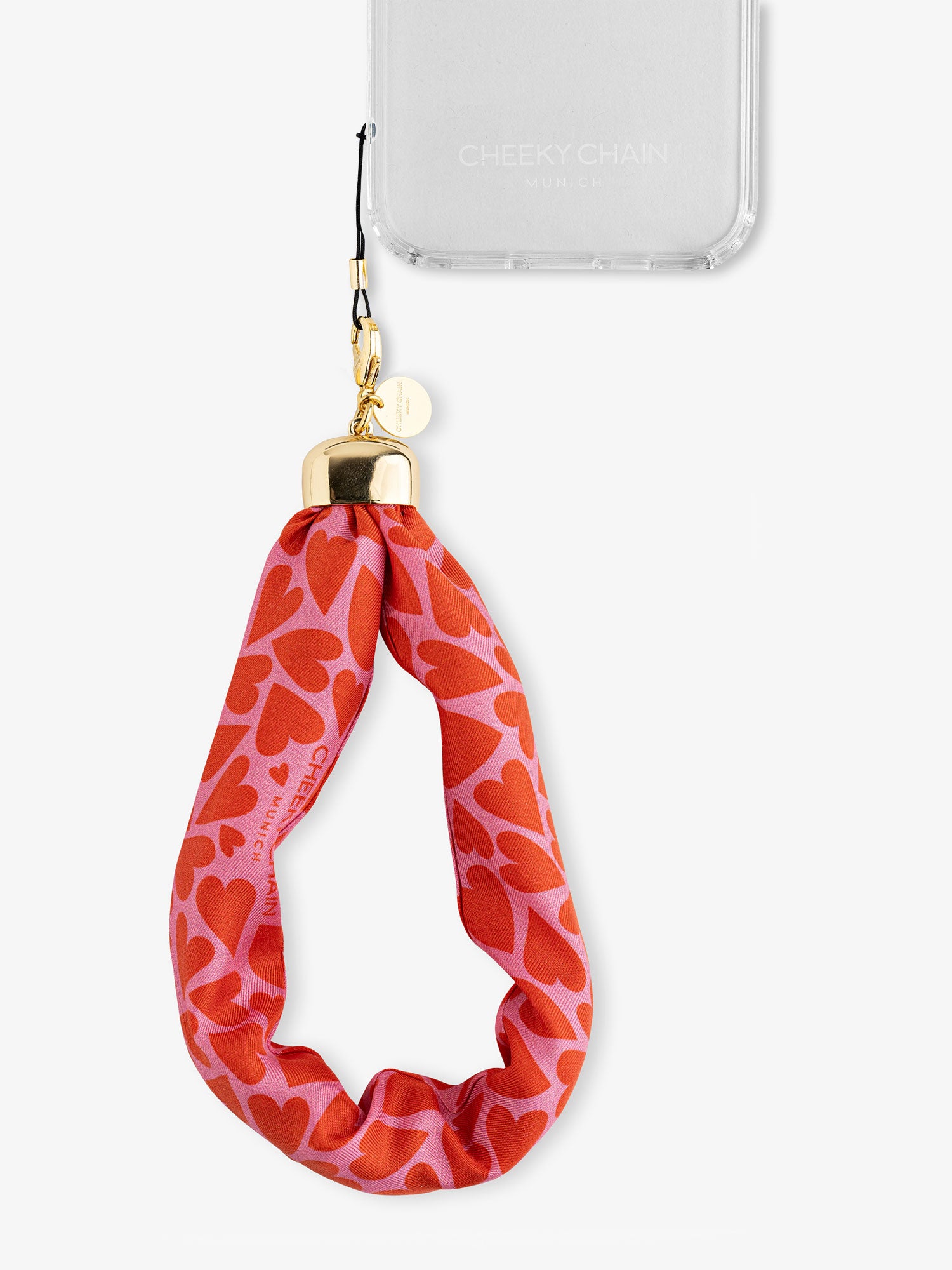cheeky-chain-munich-handyanh-nger-indie-textil-charm-mit-messing-karabiner image 2