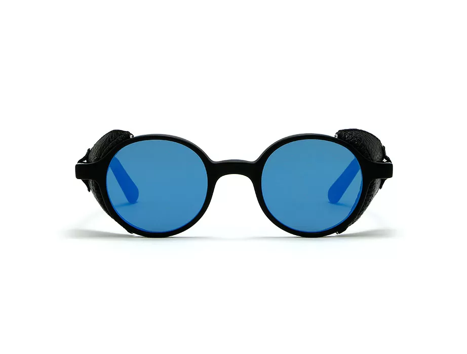 l-g-r-reunion-flap-sonnenbrille-black-matt-blue-mirror image 2