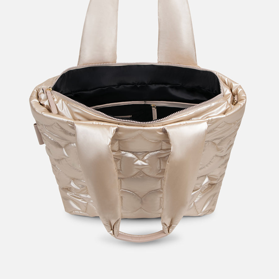 any-di-puffer-bag-champagne-vegane-weekender image 4