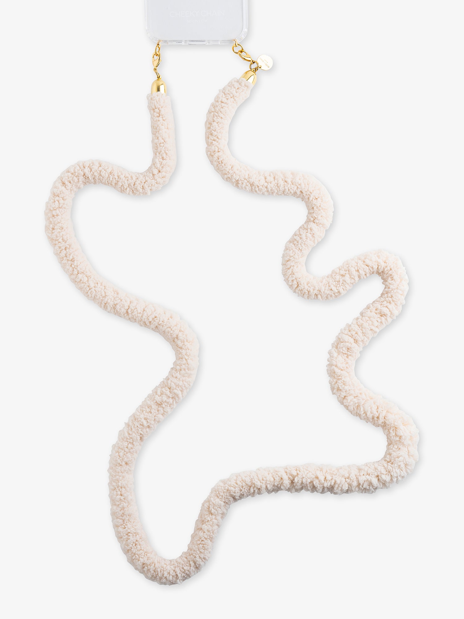 cheeky-chain-munich-crossbody-handykette-teddy-textil-125-cm image 1