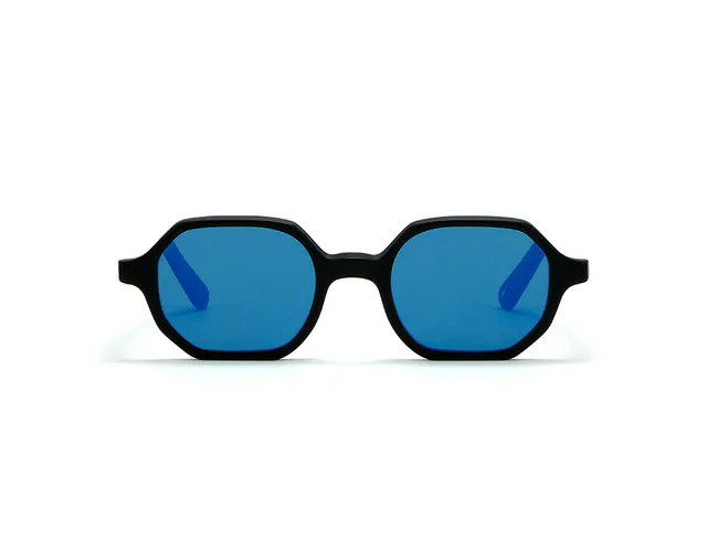 l-g-r-zanzibar-sonnenbrille-black-matt-flat-blue-mirror image 1
