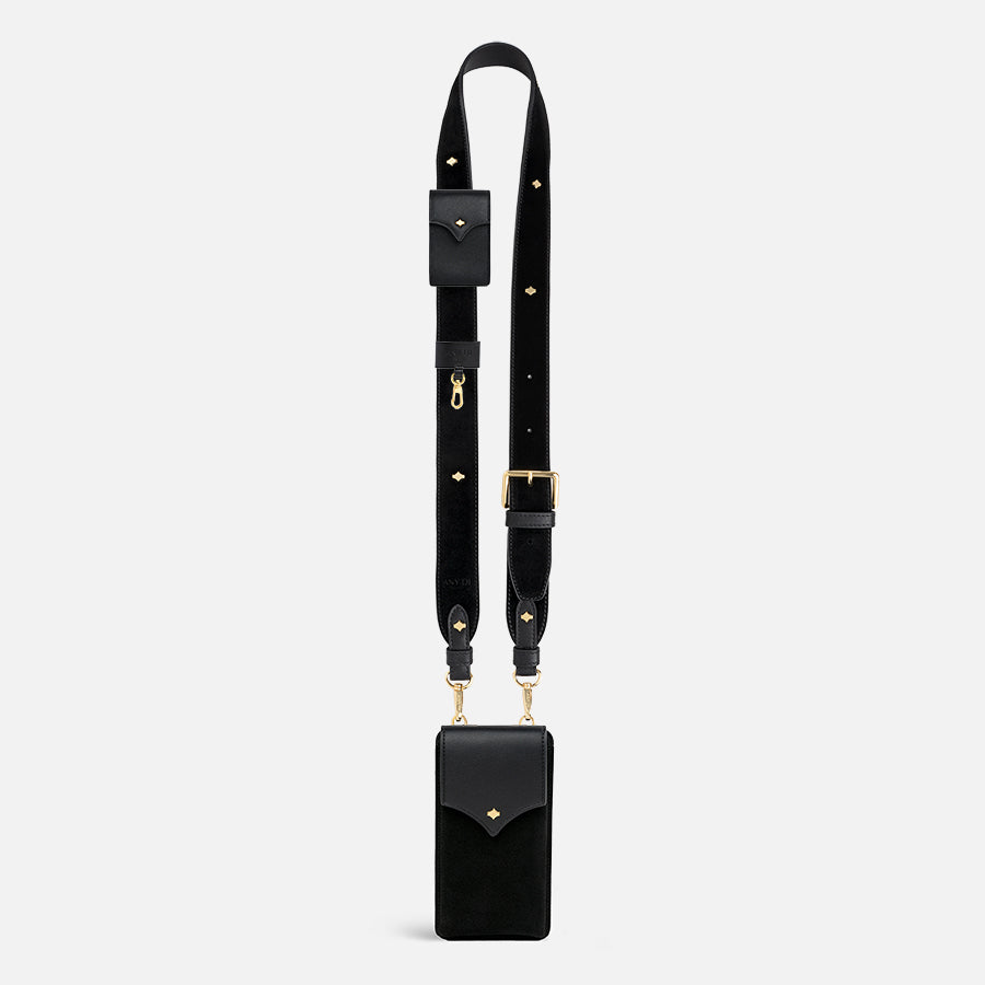 any-di-color-strap-set-leather-phone-pouch-black image 1