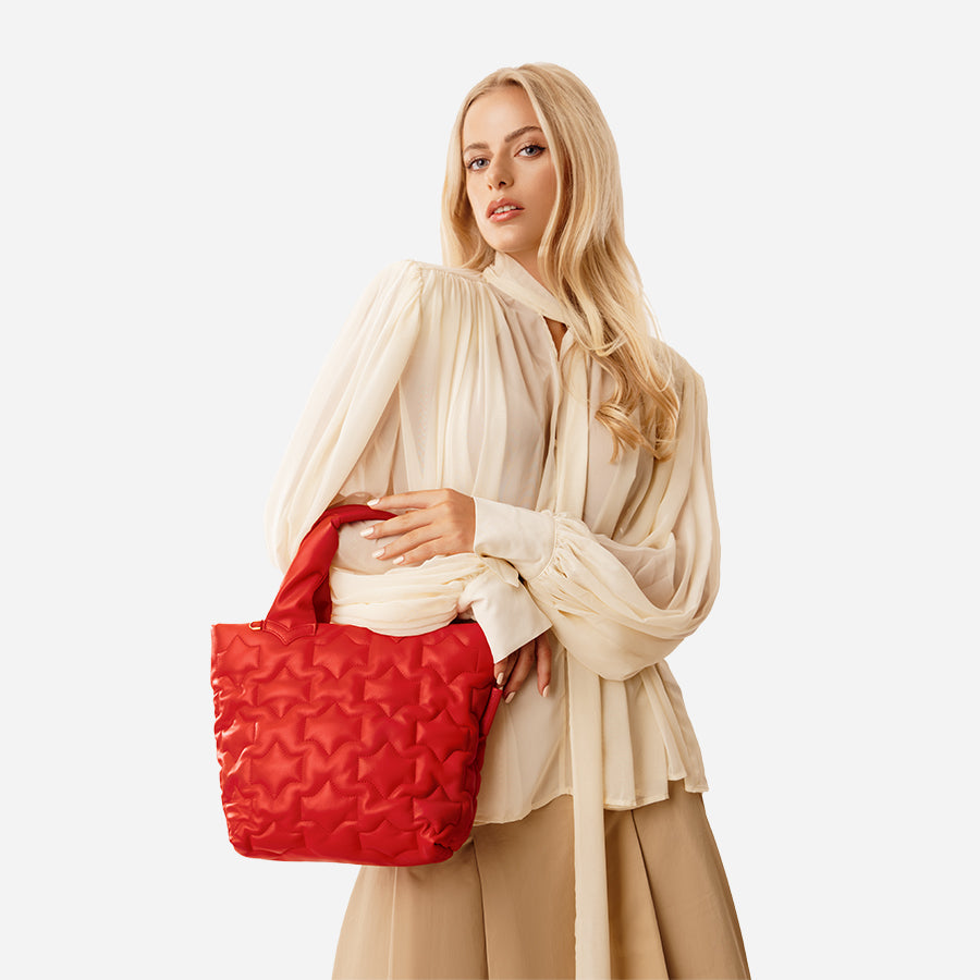 any-di-mini-puffer-bag-rot-vegane-mini-handtasche image 2