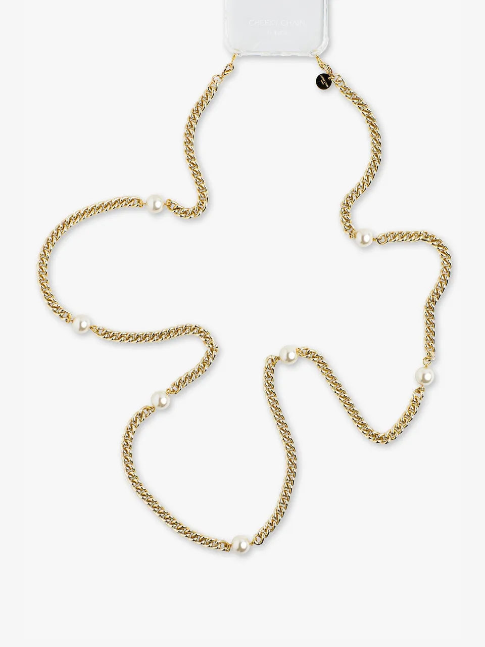 cheeky-chain-munich-liv-crossbody-handykette-125-cm-panzerkette-mit-perl-akzente image 1
