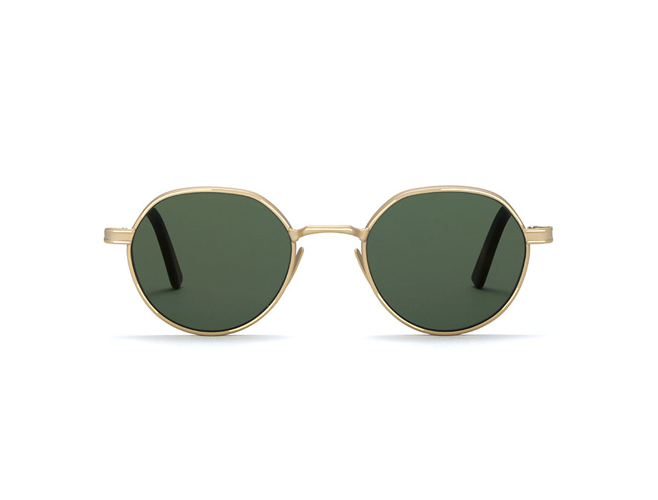 l-g-r-meknes-sonnenbrille-gold-matt-havana-maculato-39-flat-green-g15 image 1