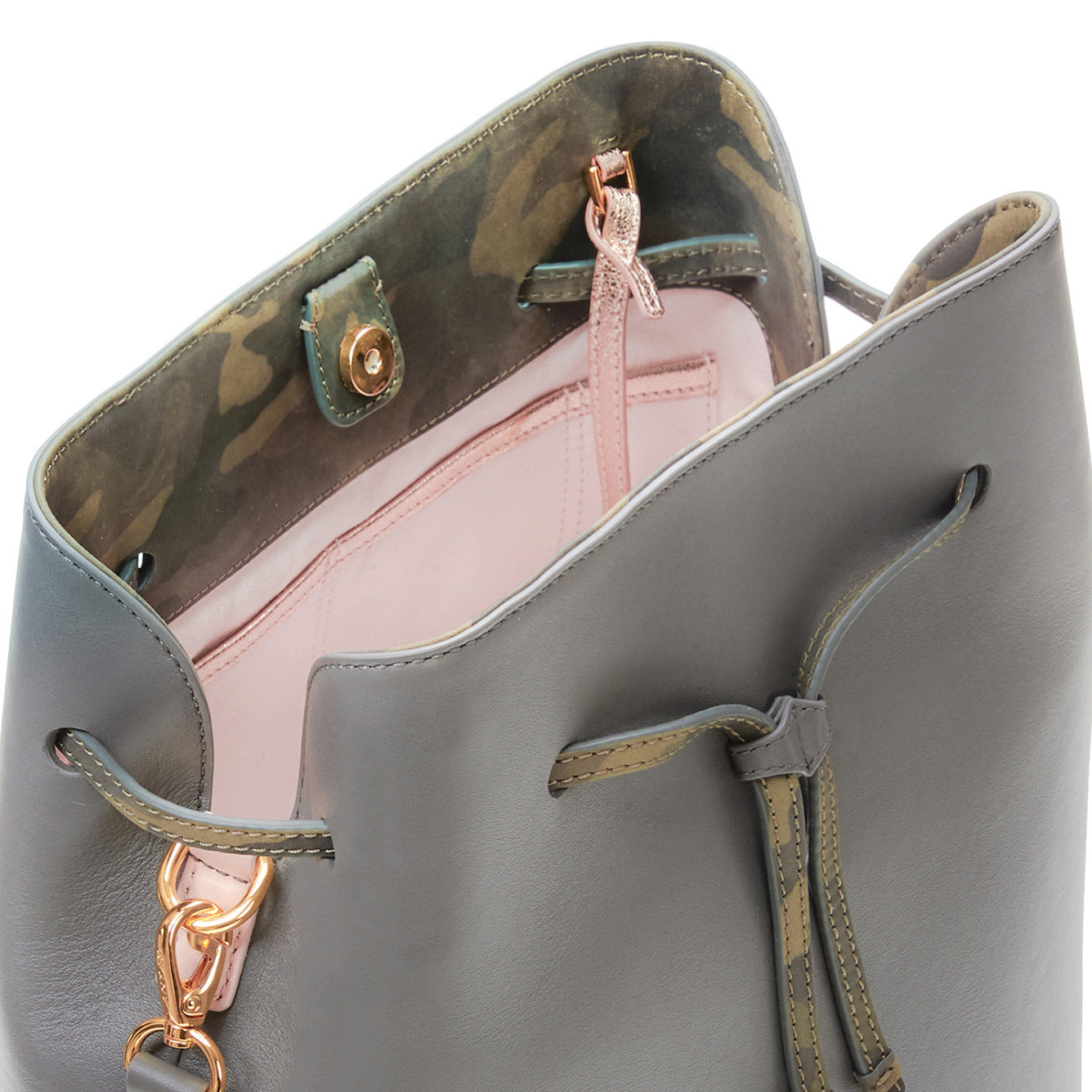 any-di-bucket-bag-khaki-beuteltasche-aus-rindsleder image 6