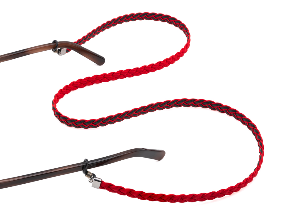 l-g-r-brillenkette-leder-schwarz-rot image 1