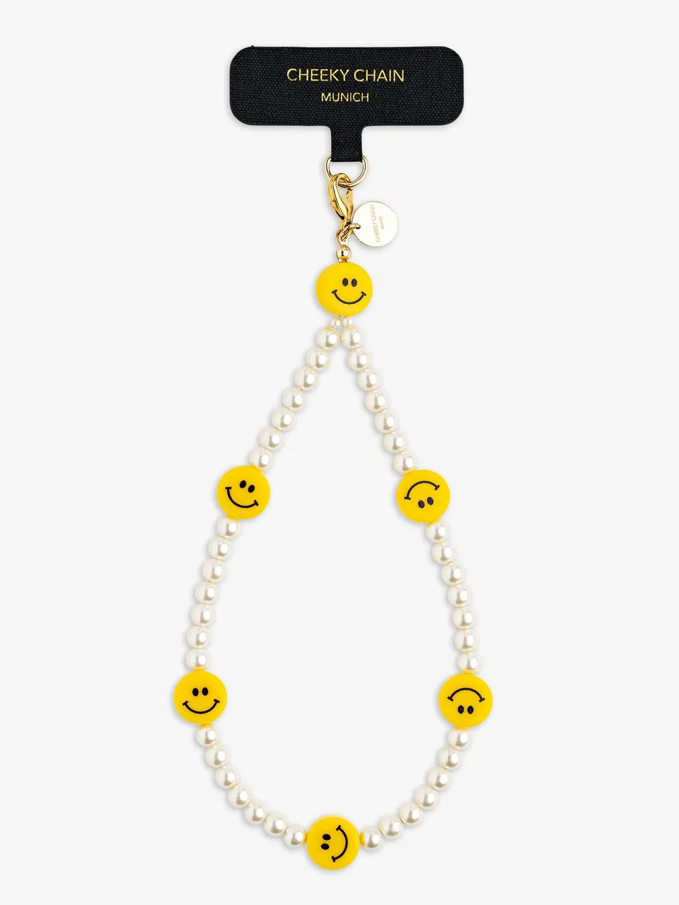 cheeky-chain-munich-handyanh-nger-smiley-perlen-handy-charm image 1