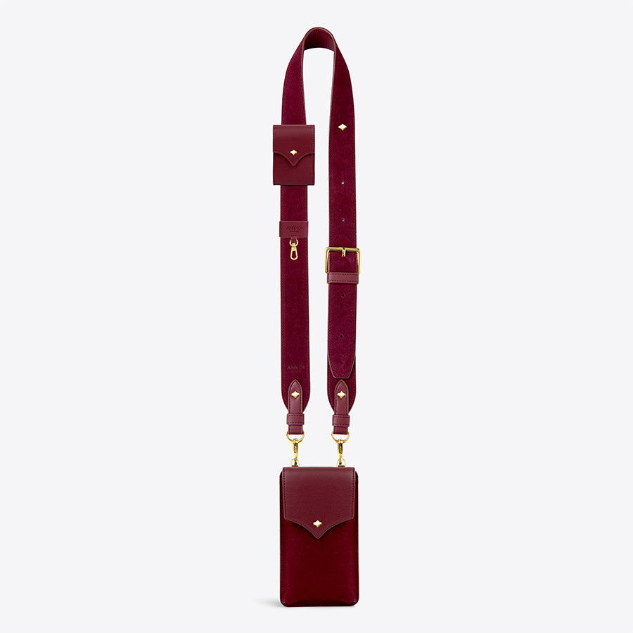 any-di-color-strap-set-leather-merlot-4-teilig-handsfree image 1