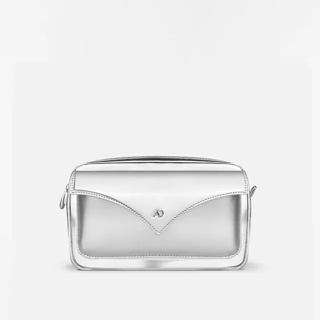any-di-box-phone-bag-silver-handytasche-silber-veganes-leder image 1
