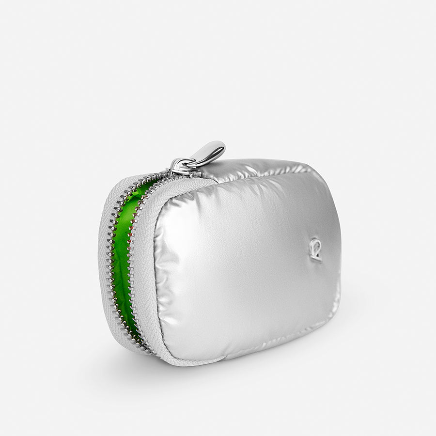 any-di-zip-pocket-puffer-silver-rei-verschluss-tasche image 3