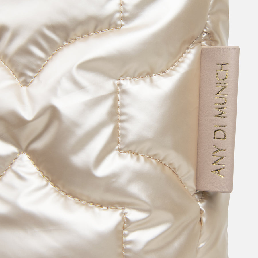 any-di-puffer-bag-champagne-vegane-weekender image 6