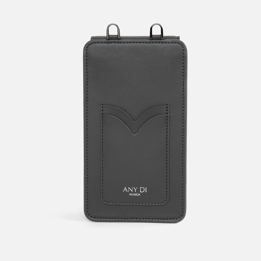 any-di-phone-pouch-khaki-grey-handytasche-nubuckleder-mit-kartenfach image 2