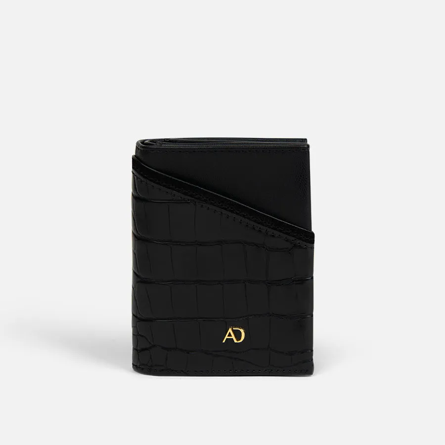 any-di-mini-wallet-croco-black-geldb-rse image 1