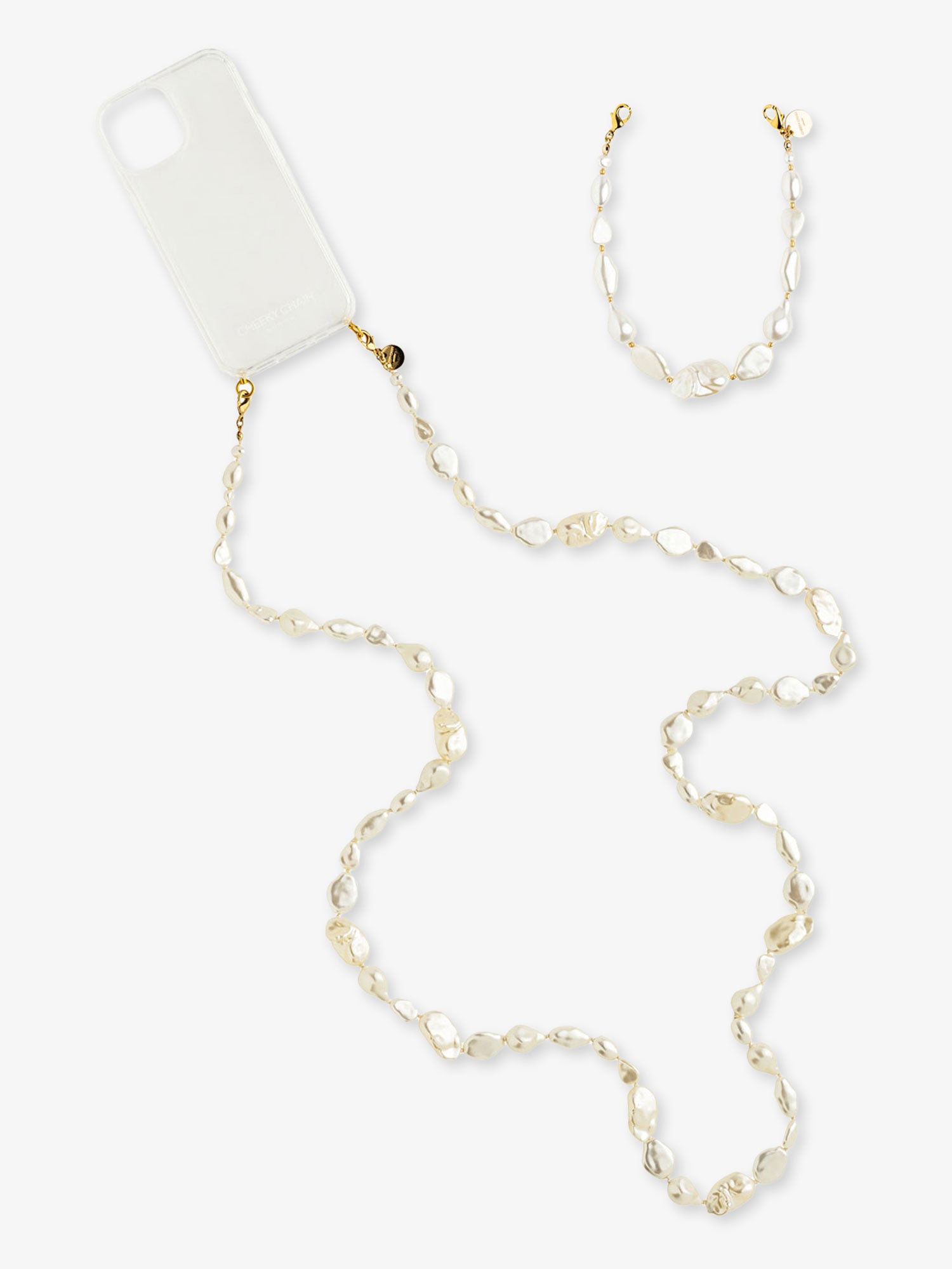 cheeky-chain-munich-set-fiji-crossbody-handykette-crystal-clear-case-handle image 1