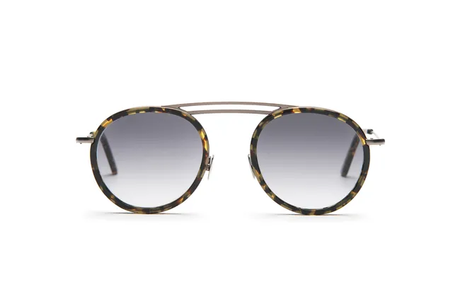 l-g-r-eufrate-sonnenbrille-gun-metal-matt-mimetic-havana-06-grau-gradient image 1