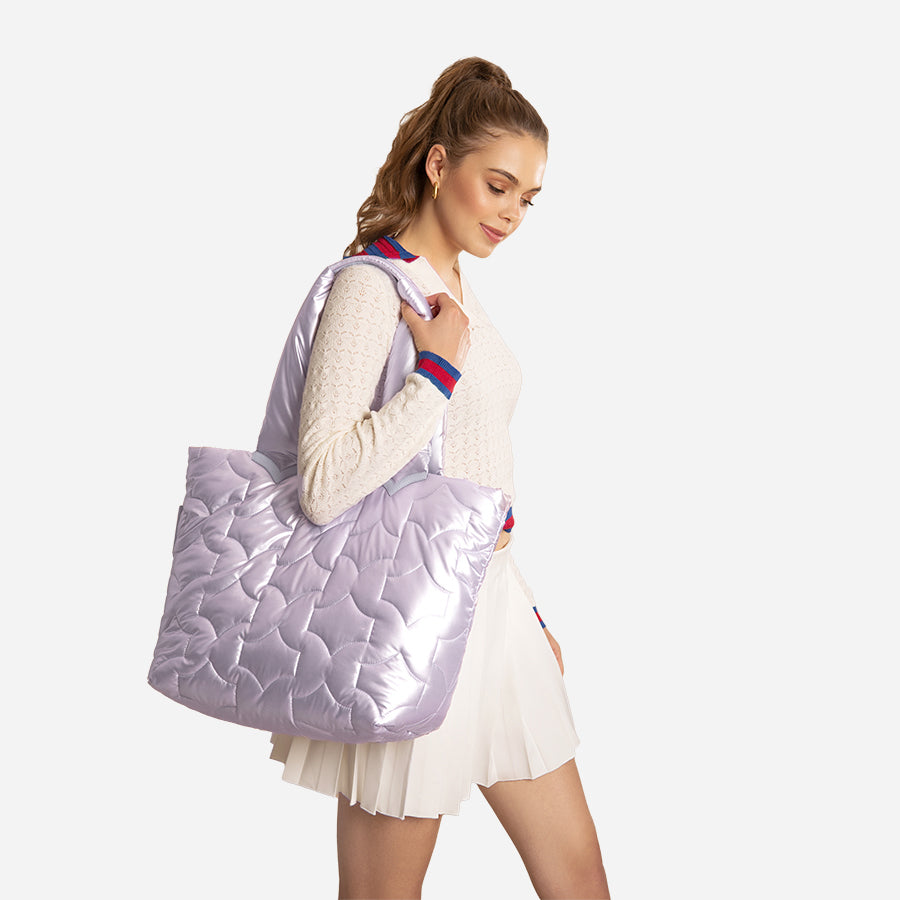 any-di-puffer-bag-weekender-lavender-vegan image 2