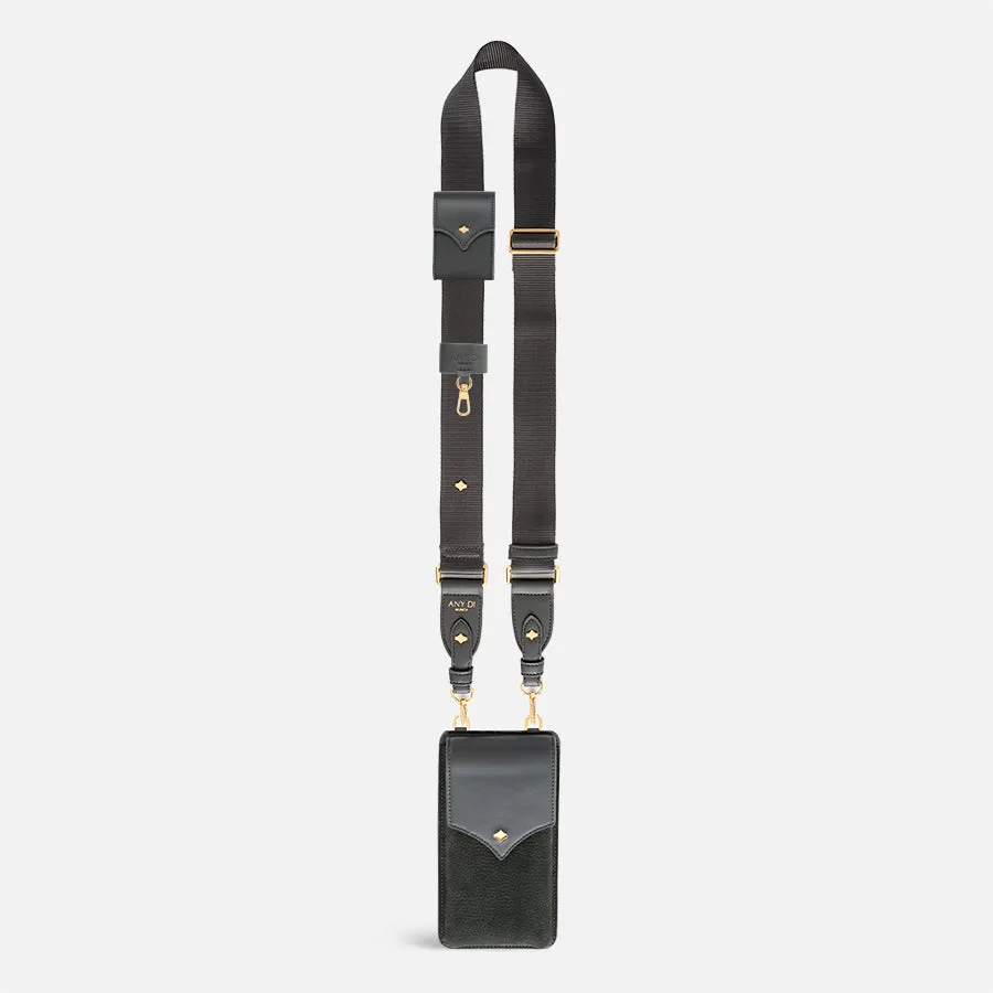 any-di-color-strap-set-nylon-khaki-phone-pouch-set image 1