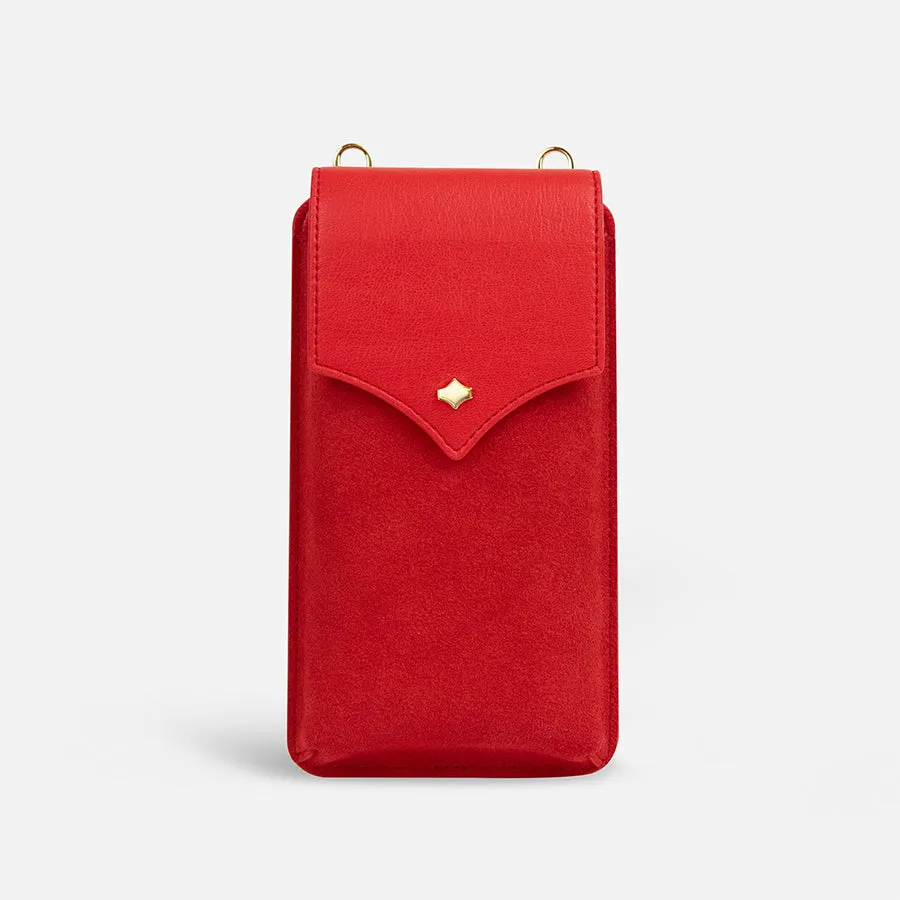 any-di-phone-pouch-red-handytasche-wildleder-vegan image 1