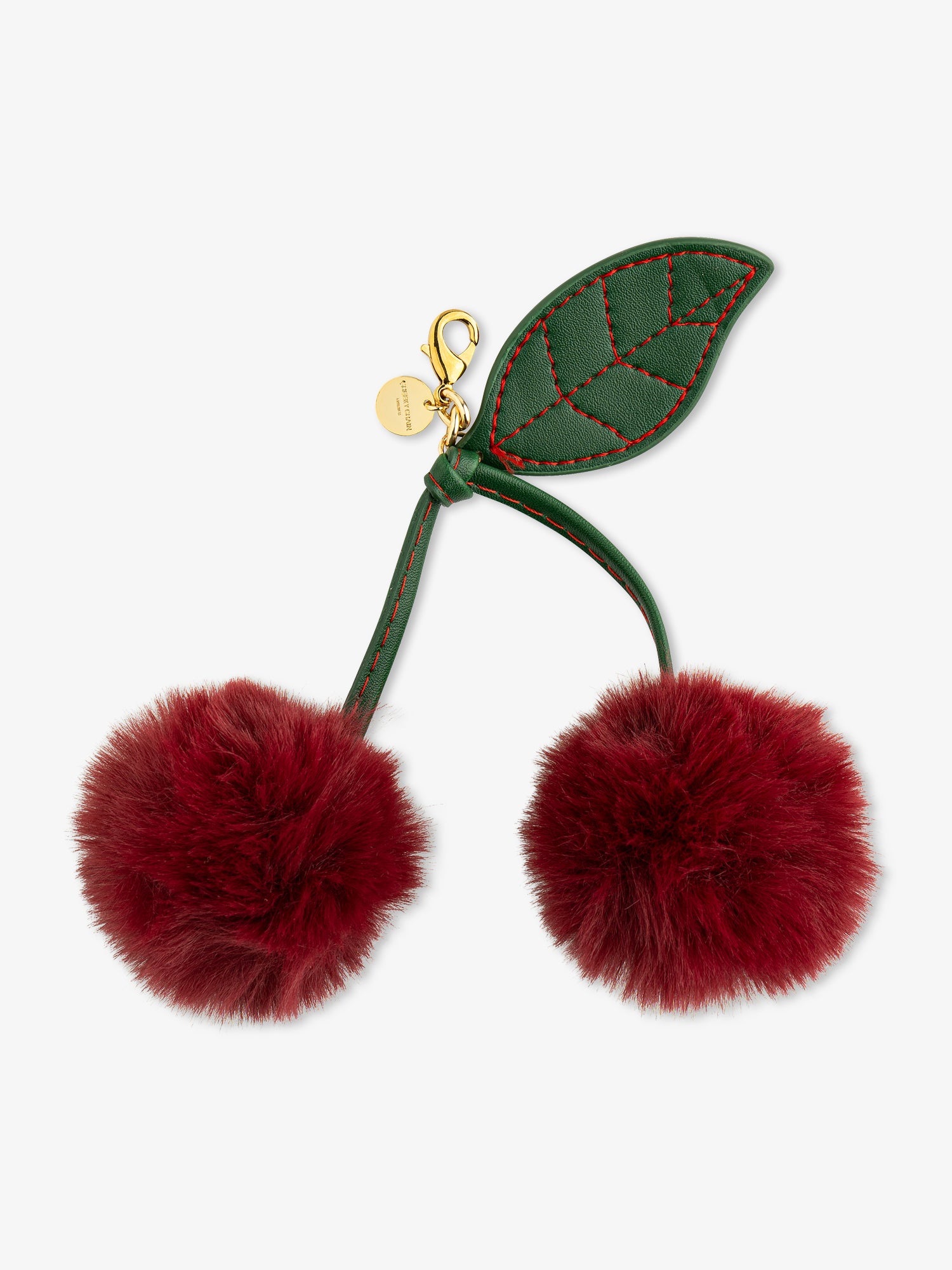 cheeky-chain-munich-bag-charm-furry-cherry-taschenanh-nger image 1