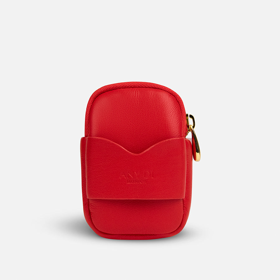 any-di-zip-pocket-puffer-red-vegan image 2