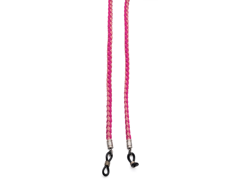 l-g-r-brillenkette-leder-f-r-sonnenbrillen-pink-leather image 2
