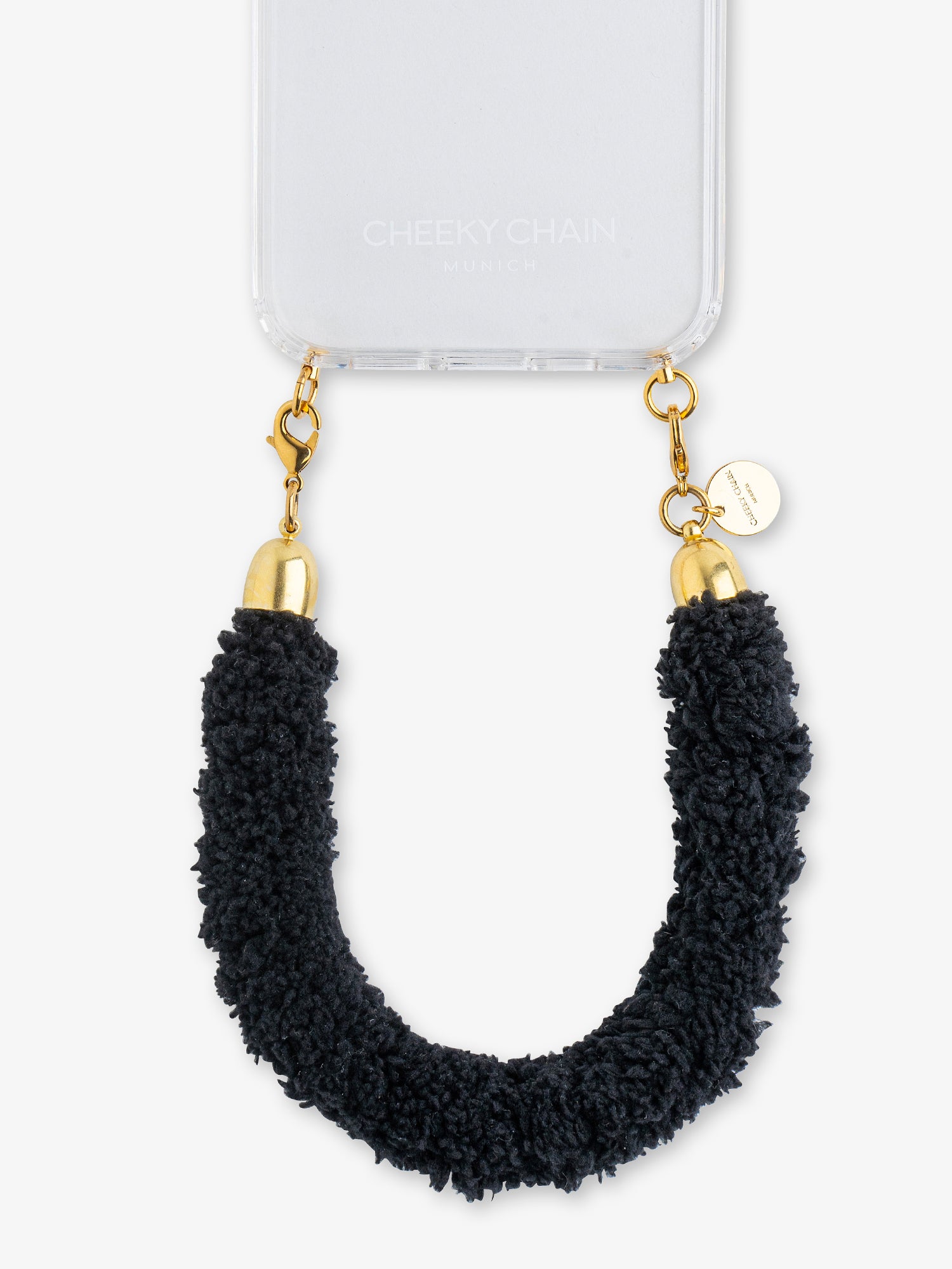 cheeky-chain-munich-handle-teddy-kurze-handykette-textil image 3