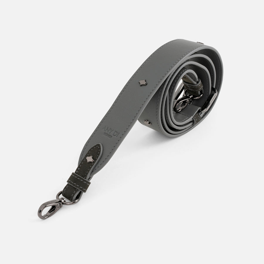 any-di-color-strap-set-leather-khaki-grey-phone-pouch-strap-set image 2