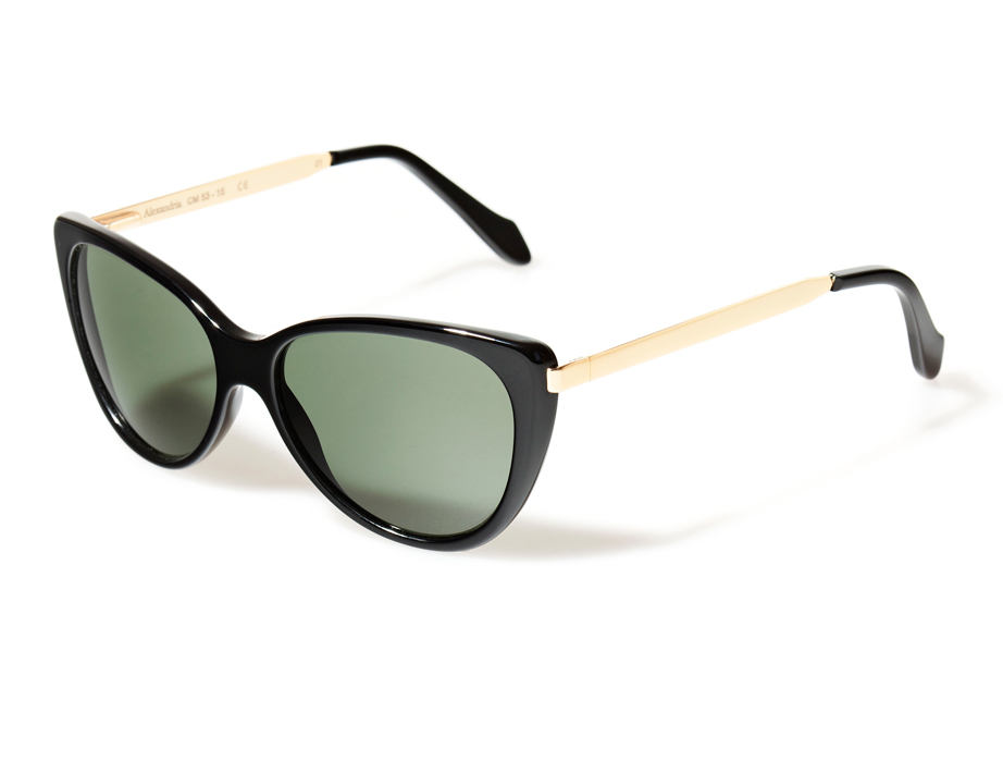l-g-r-alexandria-cm-sonnenbrille-black-gold-01-green-g15 image 2