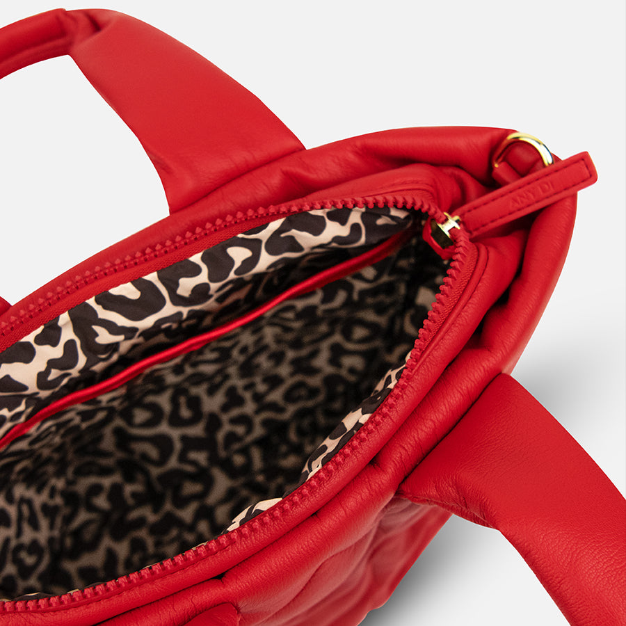 any-di-mini-puffer-bag-rot-vegane-mini-handtasche image 3