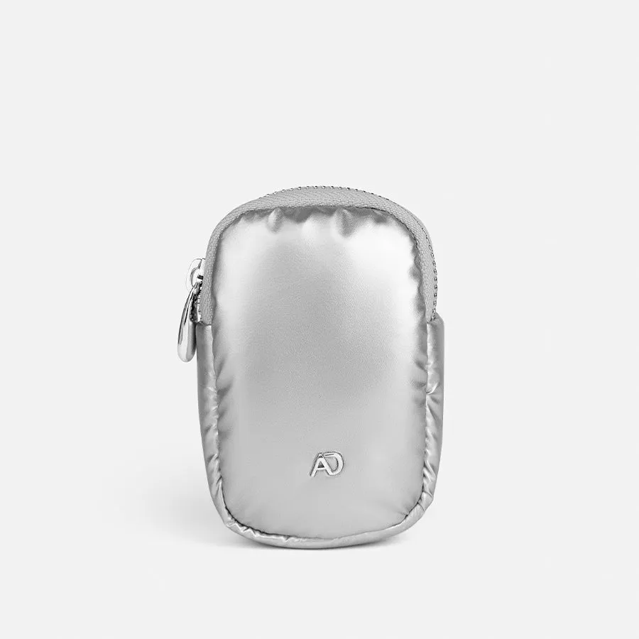 any-di-zip-pocket-puffer-silver-rei-verschluss-tasche image 1