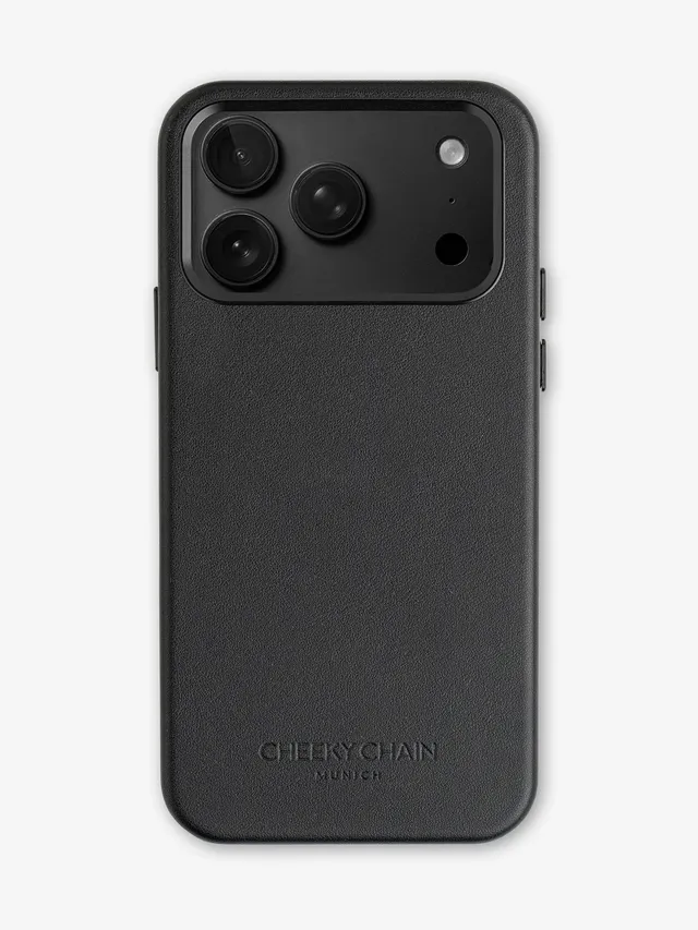 cheeky-chain-munich-vegan-leather-case-black-f-r-iphone-18-pro-max image 1