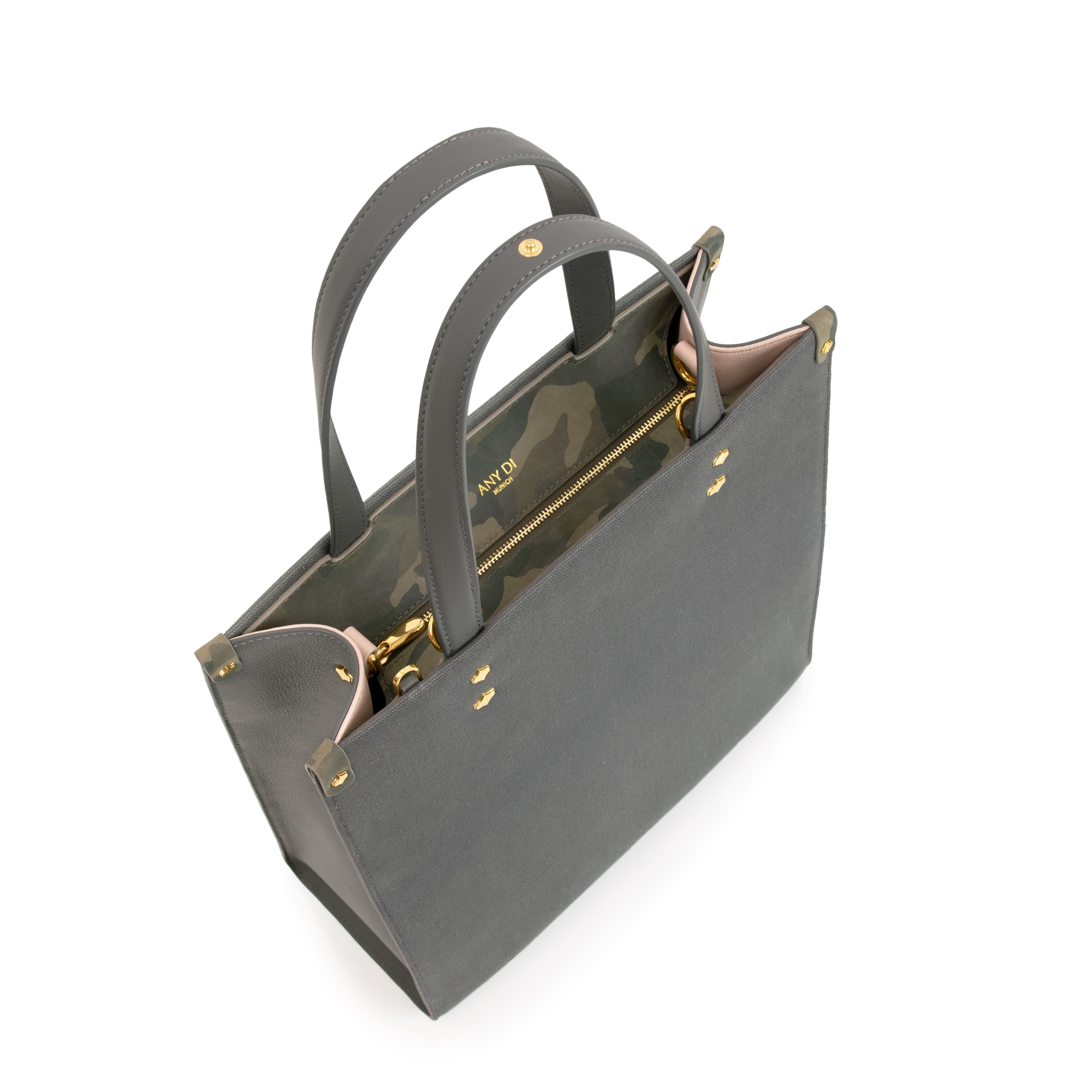 any-di-tote-bag-l-khaki-leder-business-tasche image 3