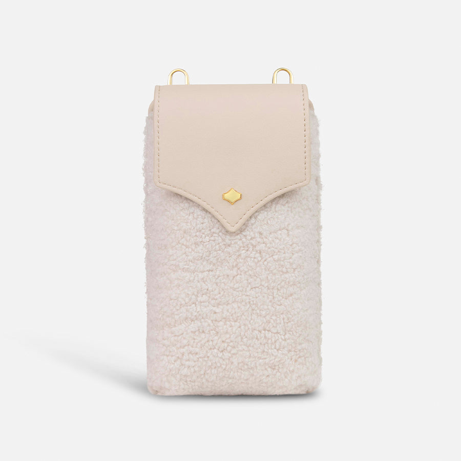 any-di-phone-pouch-shearling-handytasche-aus-textil-und-vegan-leder image 1