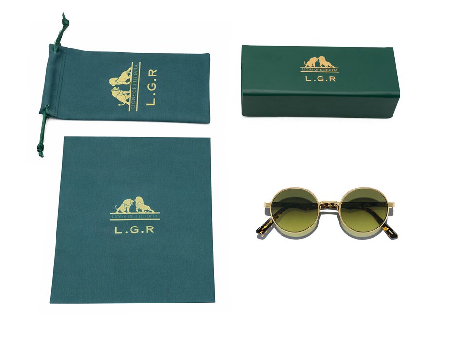 l-g-r-zelalem-lions-of-ethiopia-sonnenbrille-gold-havana-green-vintage image 4