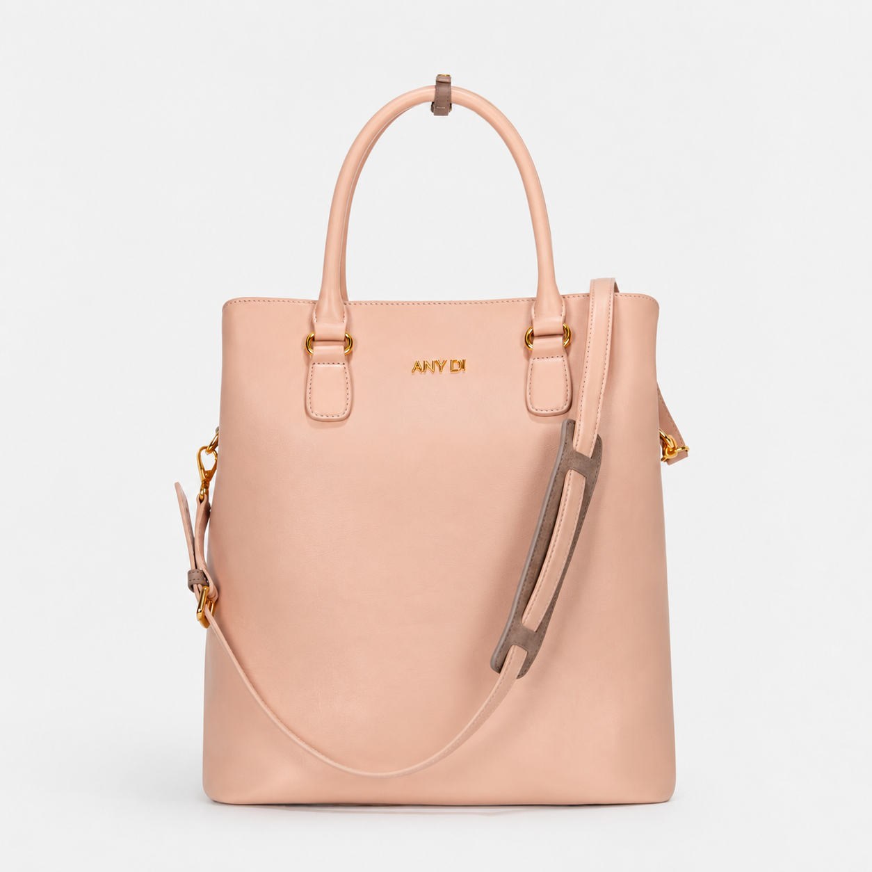 any-di-bag-l-handtasche-apricot-leder-a4-laptop image 1