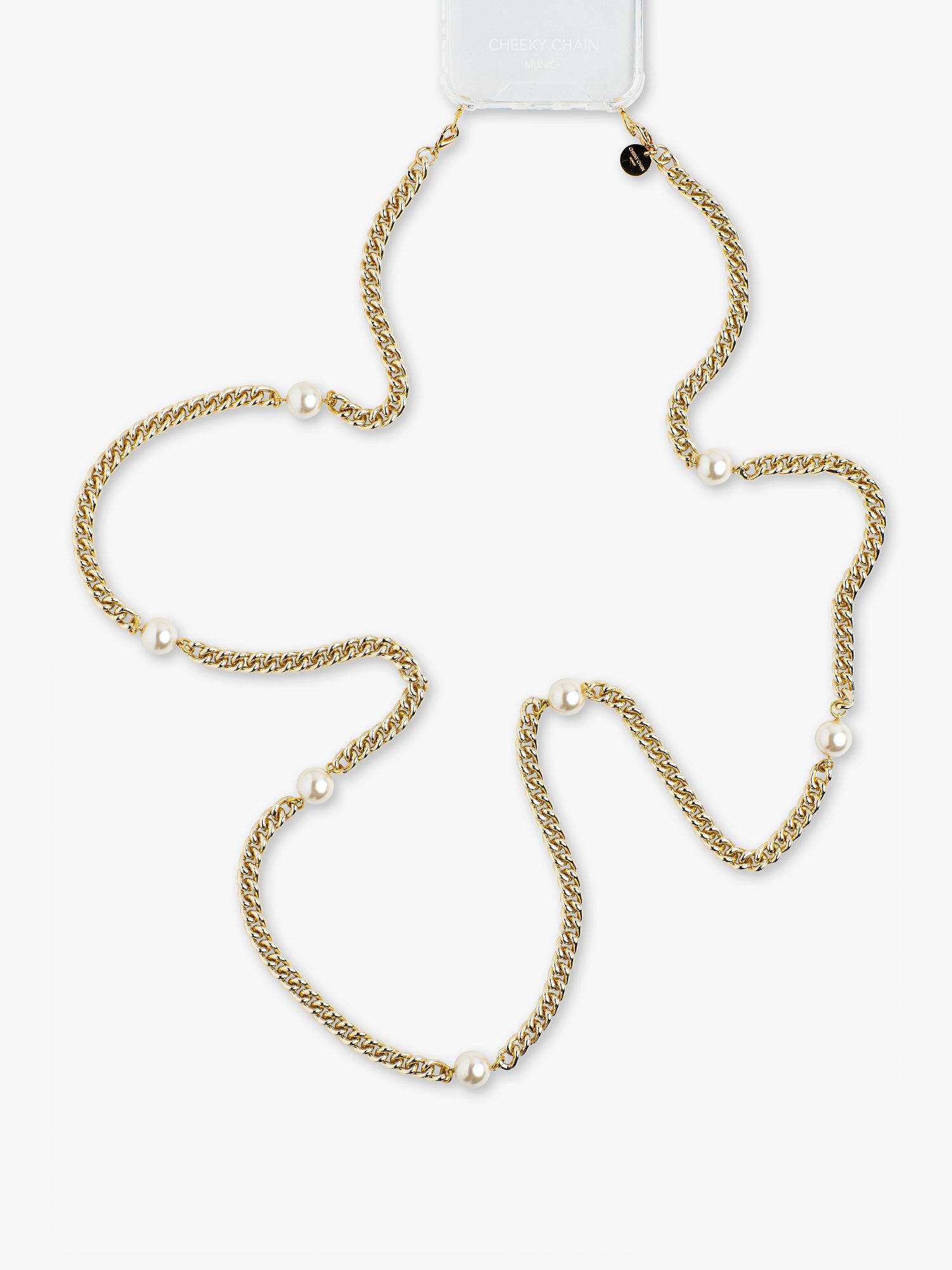 cheeky-chain-munich-liv-crossbody-handykette-125-cm-panzerkette-mit-perl-akzente image 1