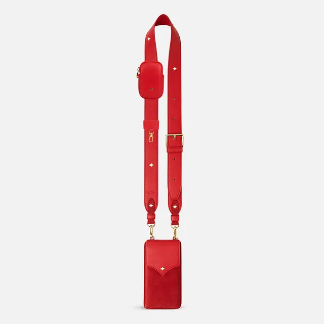 any-di-color-strap-set-leather-red-4-teilig-handsfree image 1
