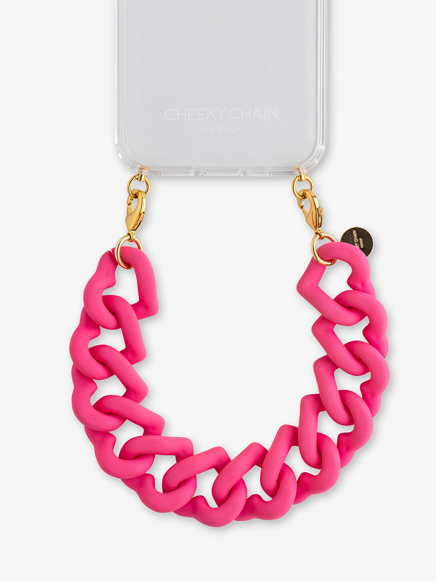 cheeky-chain-munich-handle-chunky-heart-kurze-statement-handykette image 3