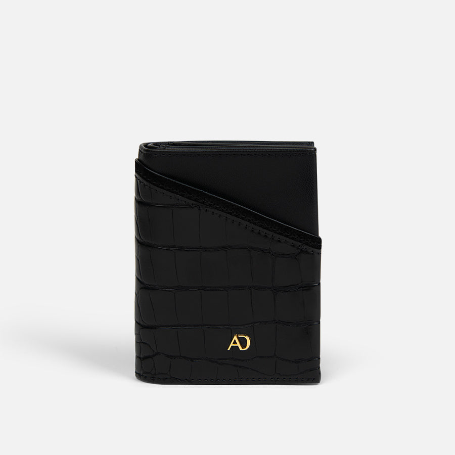 any-di-mini-wallet-croco-black-geldb-rse image 1