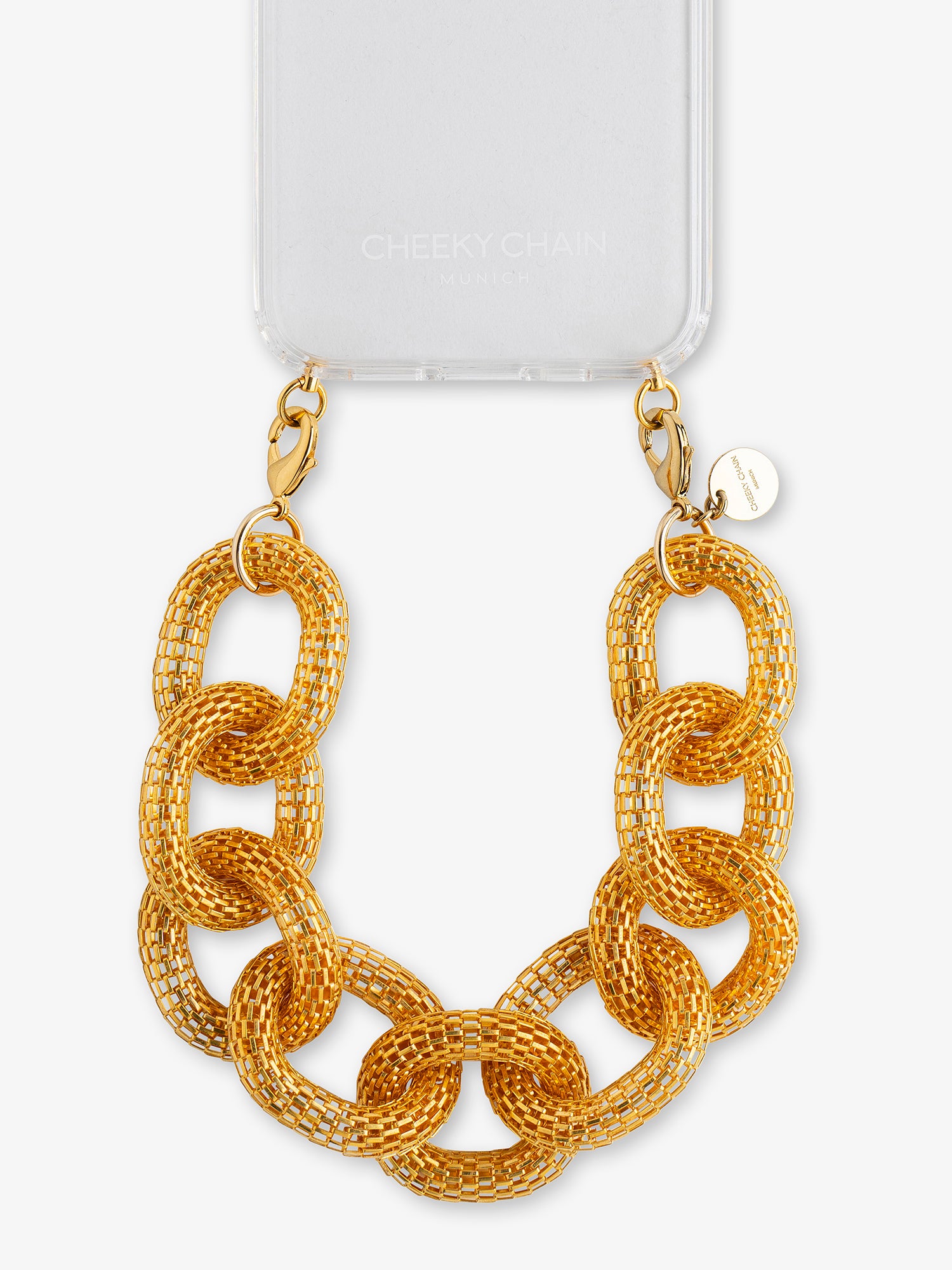 cheeky-chain-munich-handle-mesh-kurze-handykette image 1