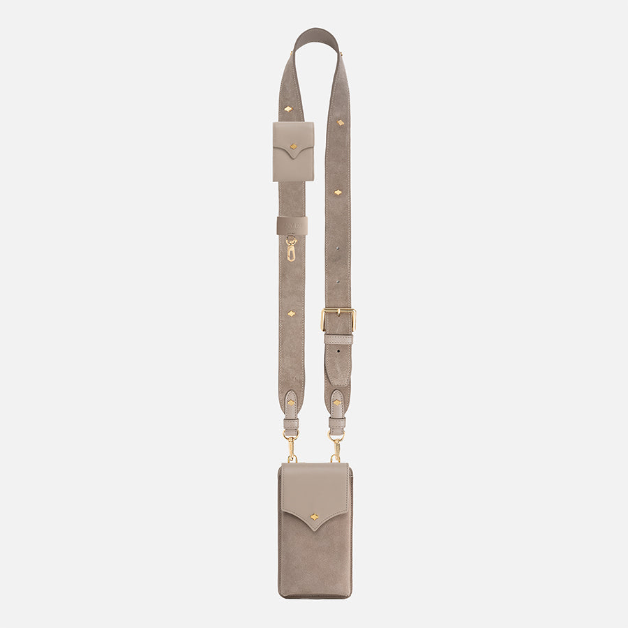 any-di-color-strap-set-leather-taupe-phone-pouch-mit-strap image 1