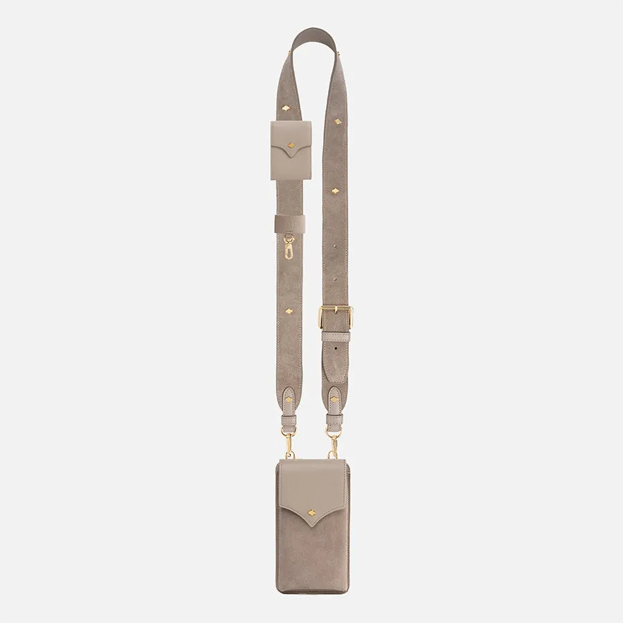 any-di-color-strap-set-leather-taupe-phone-pouch-mit-strap image 1