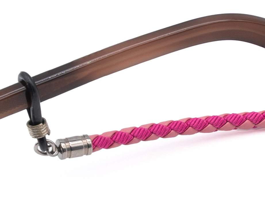 l-g-r-brillenkette-leder-f-r-sonnenbrillen-pink-leather image 3