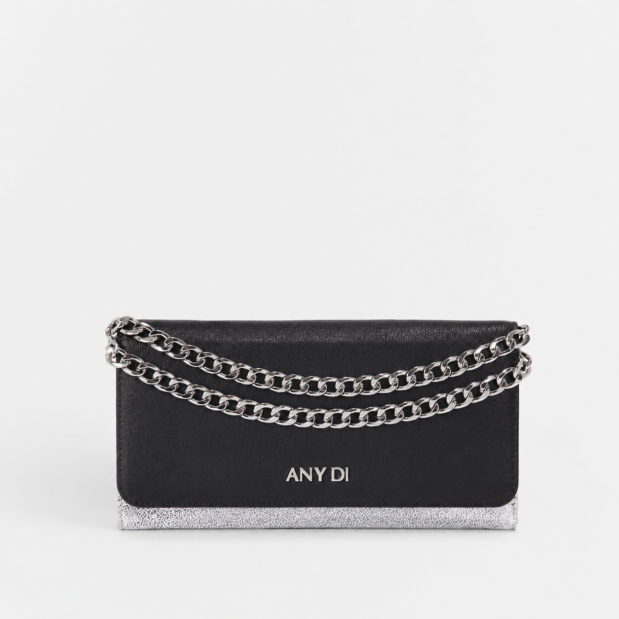 any-di-bag-s-black-silver-mini-handtasche-rindsleder image 1